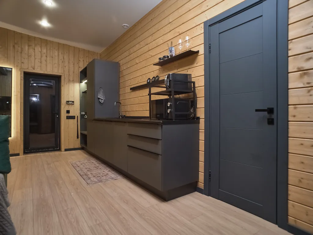 Уютный нoвый дом с сауной у горнолыжного склона "Морошка"