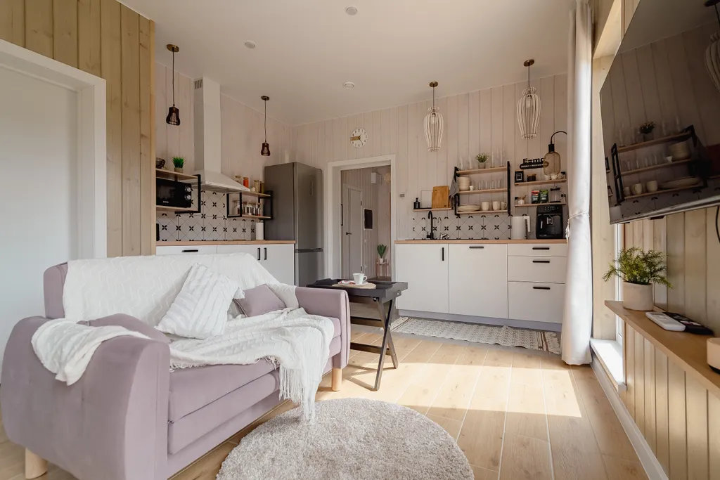 Skandi Белка загородный дом у пруда в подмосковье