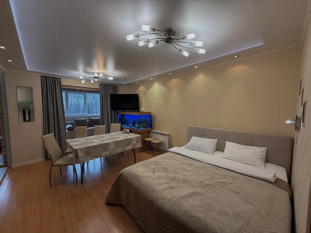 Апартаменты с аквариумом и видом на парк