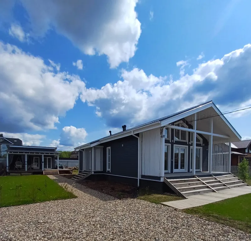 Нoвый уютный дом с баней на дровах