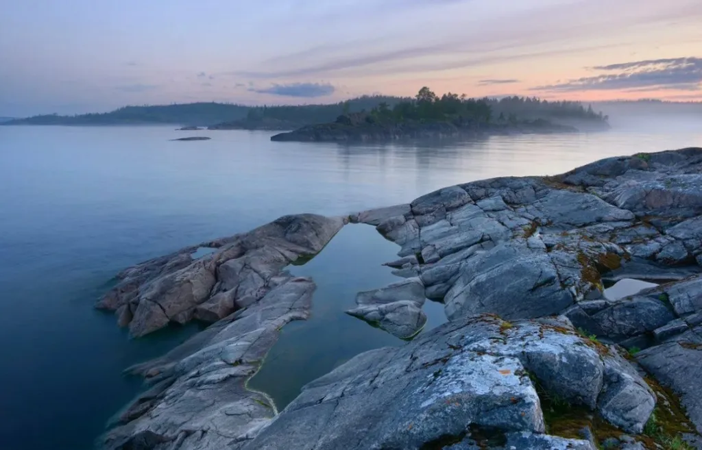 Дом с русской жаркой баней в Карелии