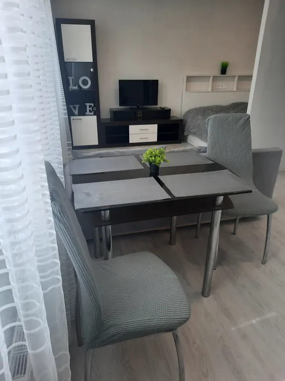 Апартаменты с современным интерьером в новом доме возле парка