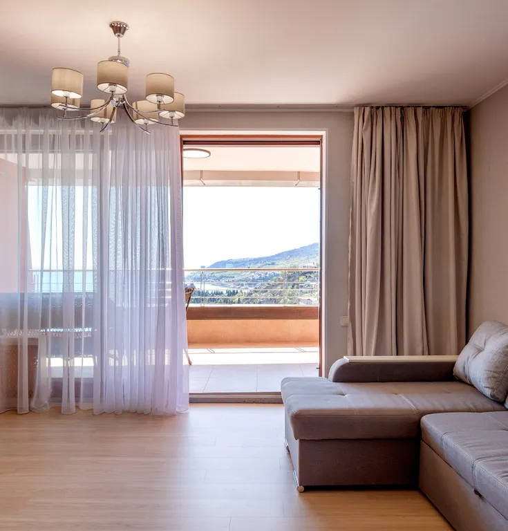 Одна спальня и гостиная, вид на море