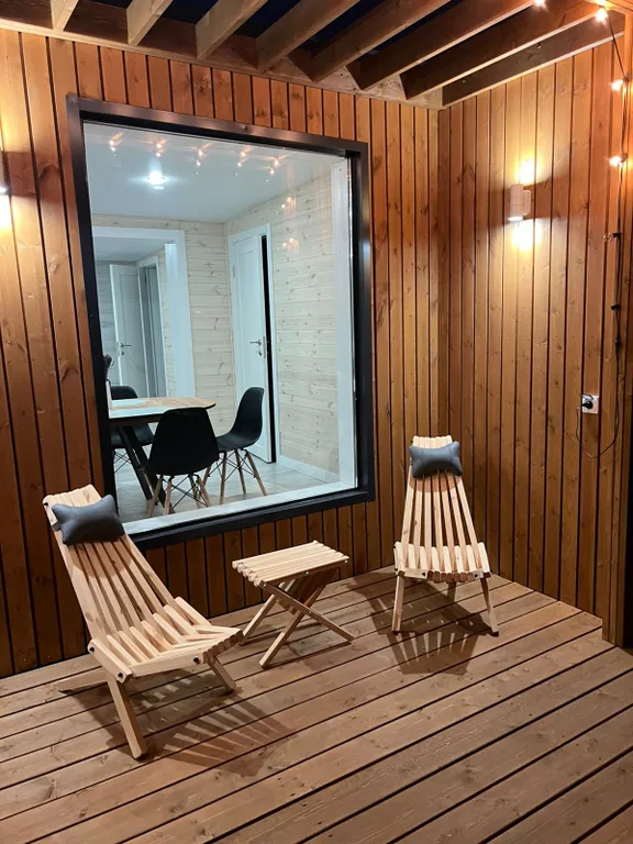 Коттедж Модульный дом с баней, костровой чашей и мангалом — Казань