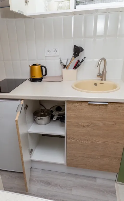 Квартира-студия в центре, 11,3 м², 1 кровать
