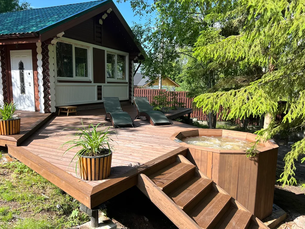 Коттедж Коттедж Уединённый лесной комплекс Финский Лес у моря — Приморск