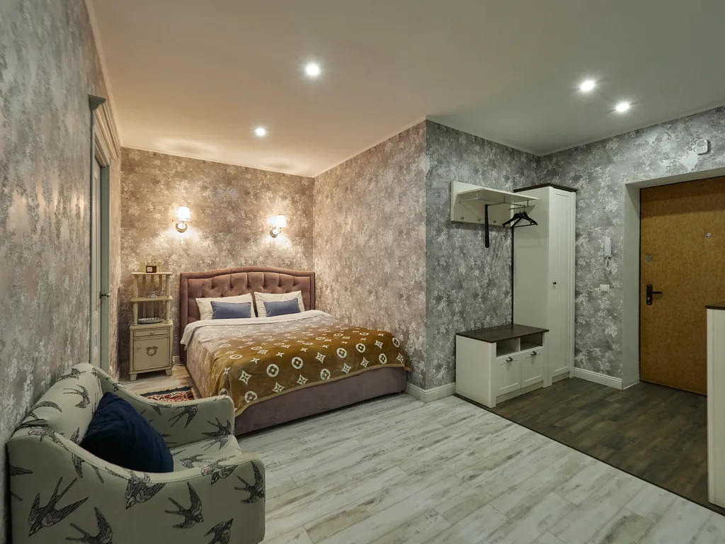 Видовая 1-комнатная квартира в курортной зоне Завидово у реки