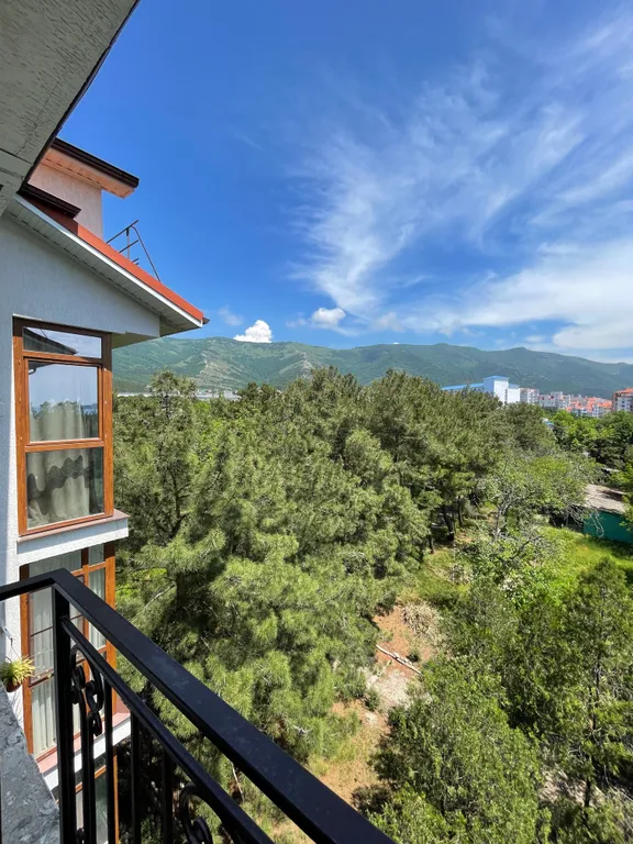 Квартира премиум класса с видом на горы и французским балконом.