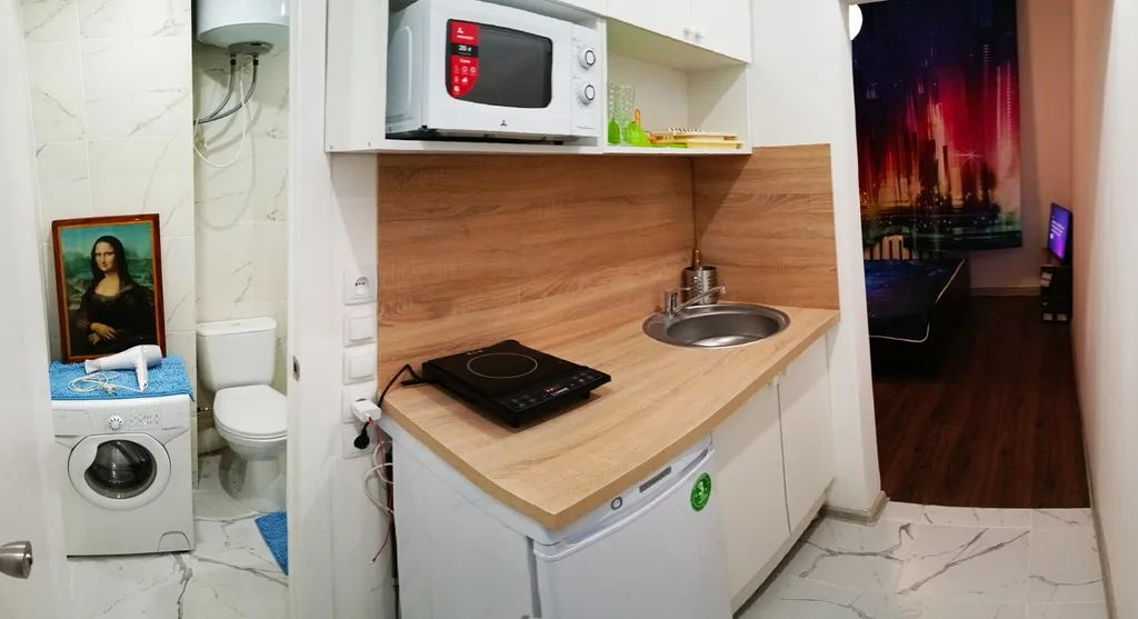 Уютная студия с большой кроватью у станции мцд-4 железнодорожная