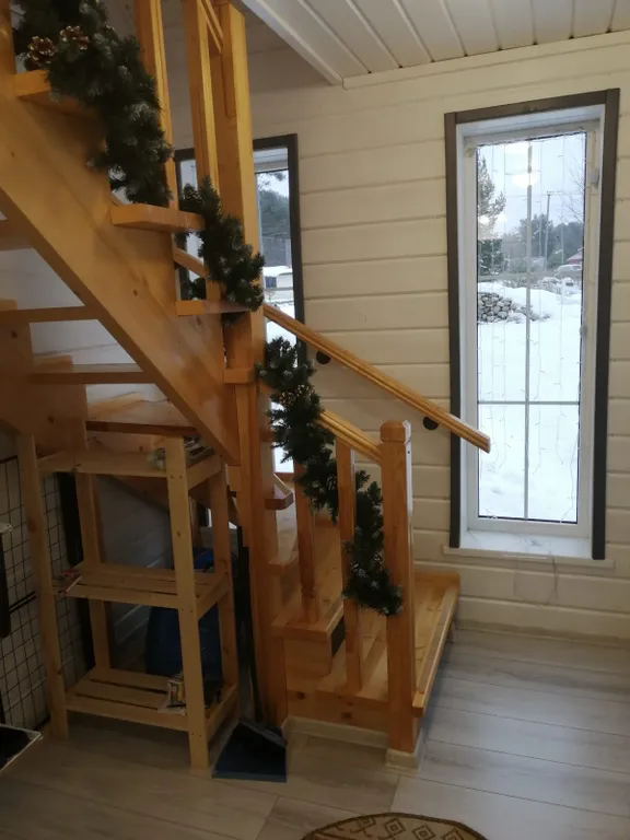 Уютный дом на берегу речки, в финском стиле