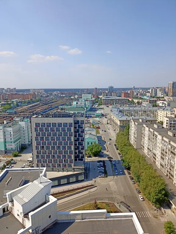 Квартира Квартира Уютная студия рядом с жд вокзалом с прекрасным видом на город — Новосибирск