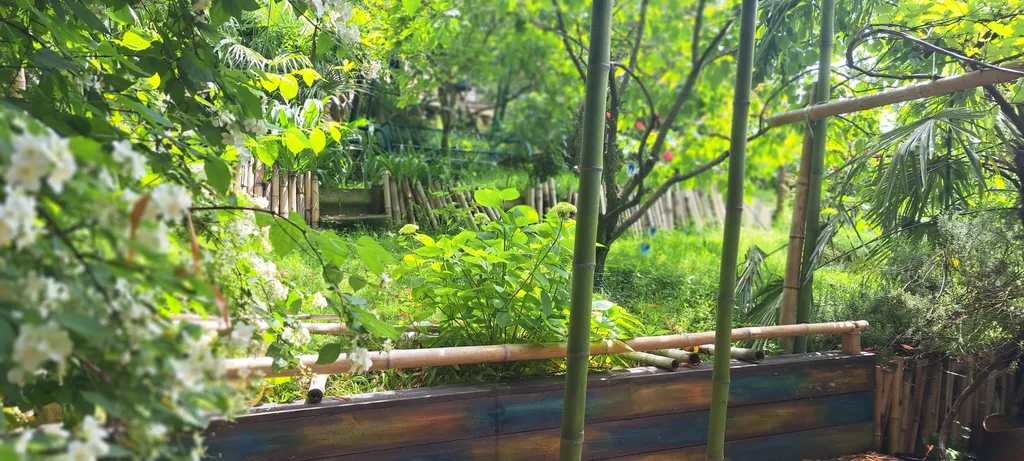 Дом в бамбуках в 500 метрах от моря