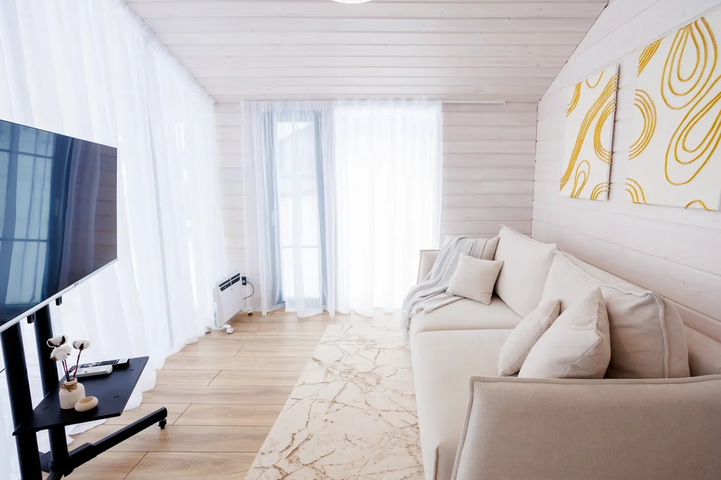 Уютный дом для отдыха на природе с просторной сауной