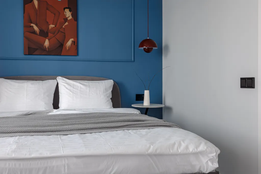 White and blue apart