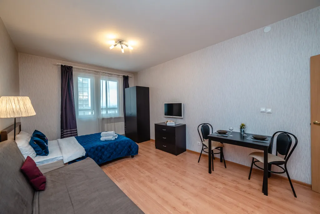 Уютная студия в 20-ти минутах езды от центра