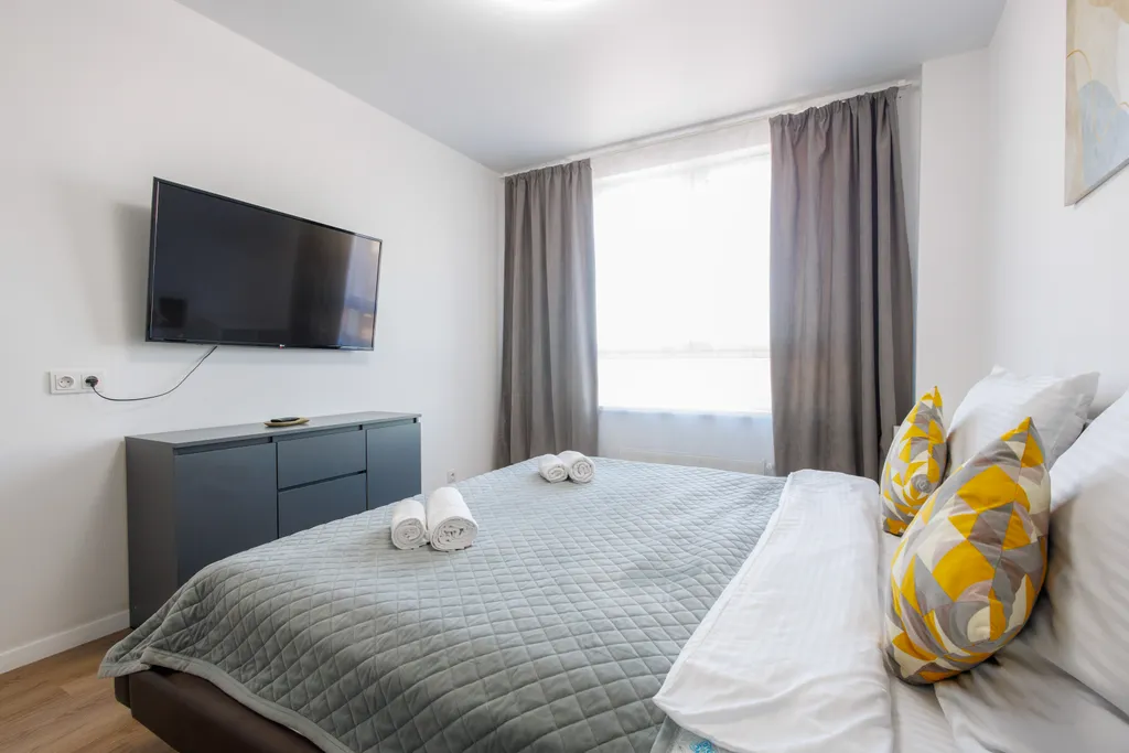 Дизайнерская 1-комнатная квартира в новом ЖК Новое Внуково — аренда посуточно в Внуково