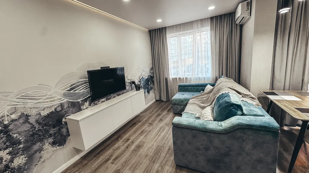 Стильная и просторная студия с бесконтактным заселением