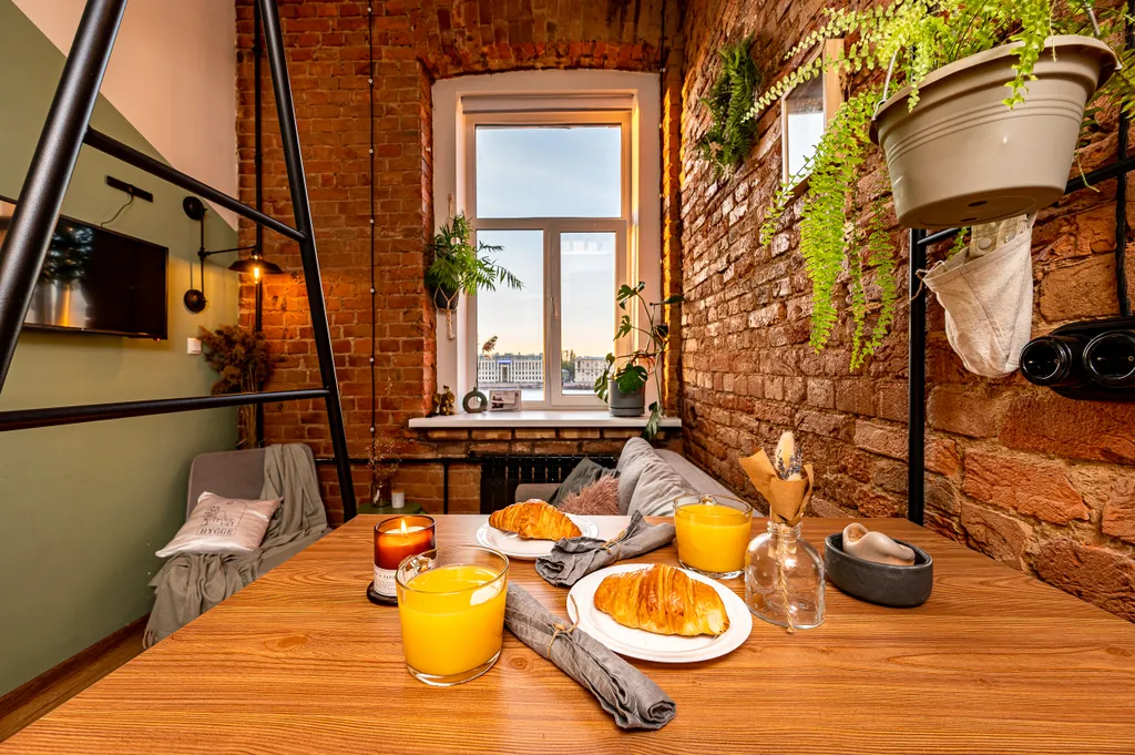 Green Loft Neva View с потрясающим видом на Неву