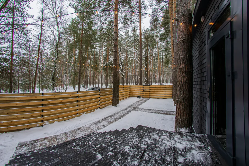 Вилла в сосновом лесу с чаном и баней