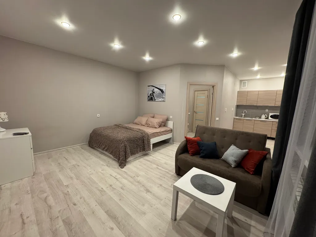 Квартира Квартира Студия с балконом для 4 гостей — Ярославль