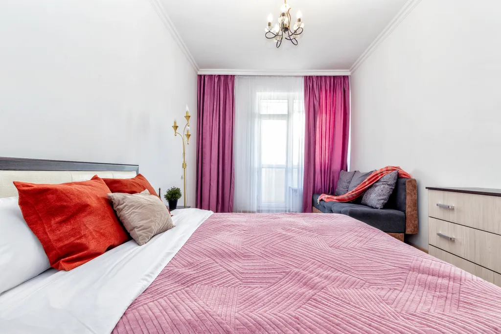 Уютная трёхкомнатная квартира с тремя двухспальними кроватями