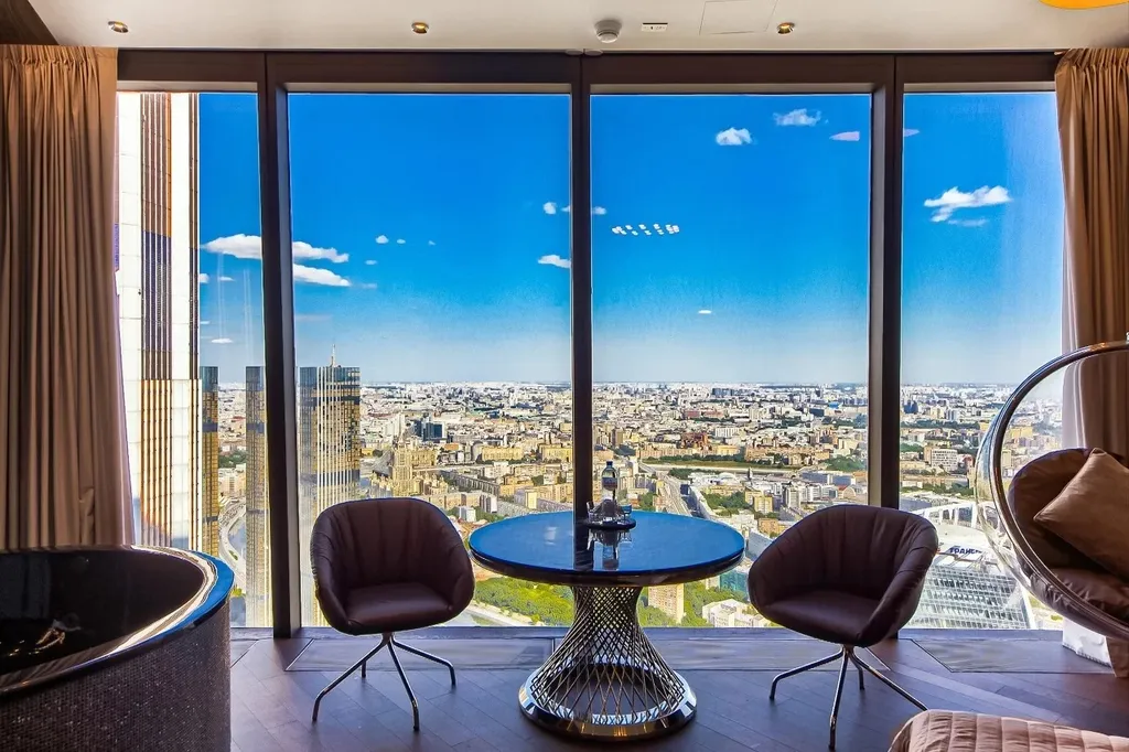 Роскошная студия с джакузи на 77м этаже Федерация