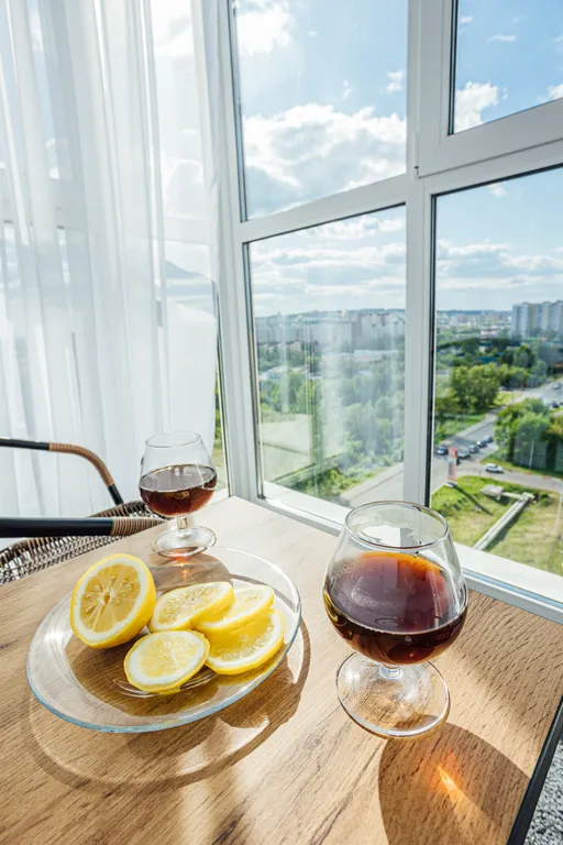 Видовая квартира ViVa MaGenta с панорамным  балконом