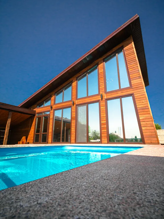 Апартаменты с горячим бассейном и видом на горы