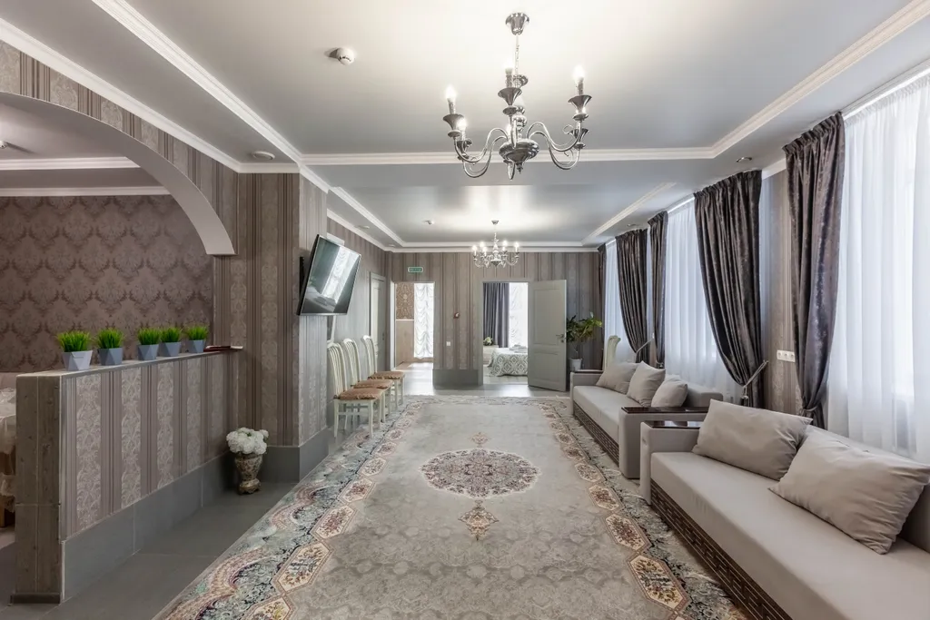 Трёхкомнатная квартира с евроремонтом в новом двухэтажном здании