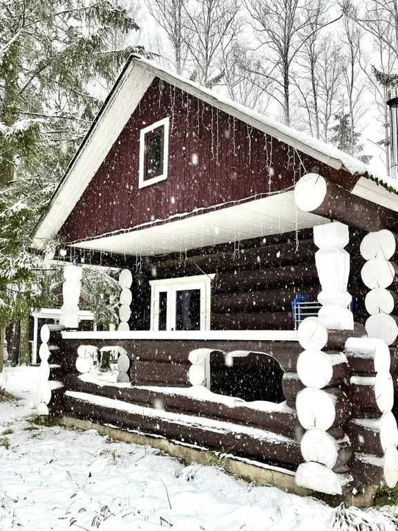 Уютный бревенчатый дом и баня, на одном участке