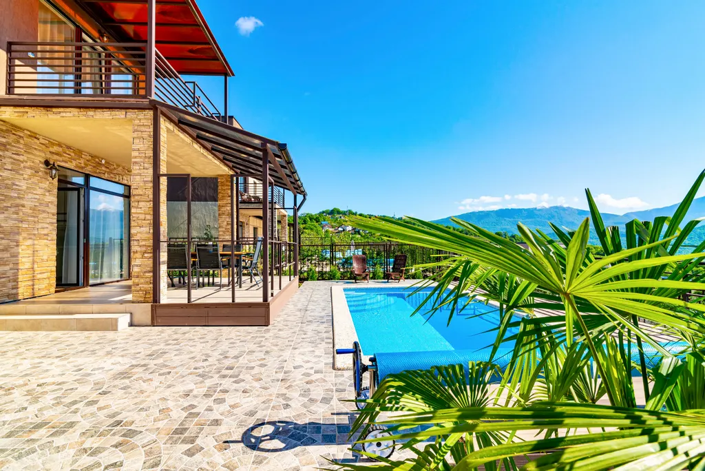 Коттедж Новый дом с бассейном, сауной и панорамным видом на горы — аренда посуточно в Высокое