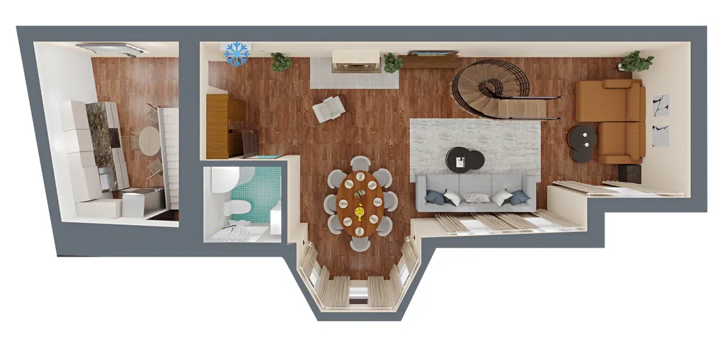 Квартира Шикарная двухуровневая квартира у Арбата — Москва