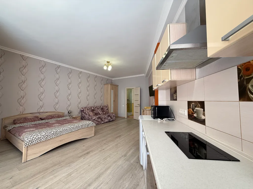 Студия на берегу моря, с мангалом