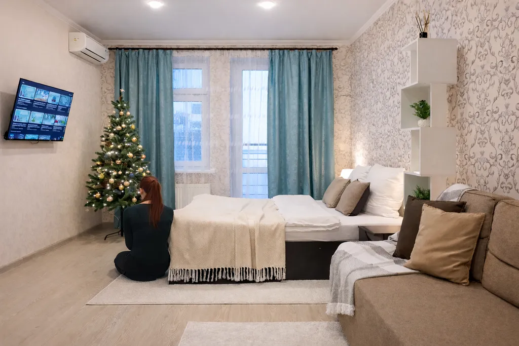 Квартира рядом с набережной с Smart TV и Wi-Fi