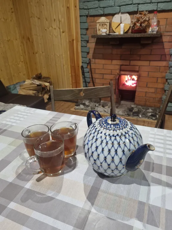 Дом с баней на дровах