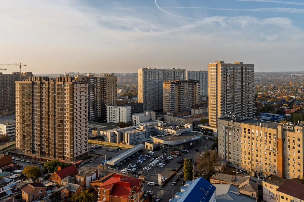 Двухкомнатная квартира с видом на город