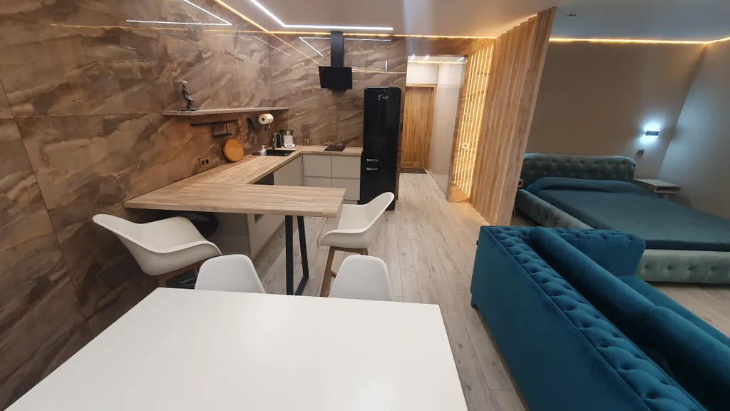 Зелёная студия в центре города для деловых поездок и семейного отдыха