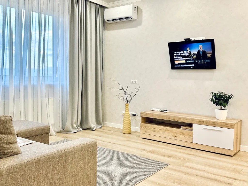 Квартира Стильные апартаменты с потрясающим видом на реку Кубань — Краснодар