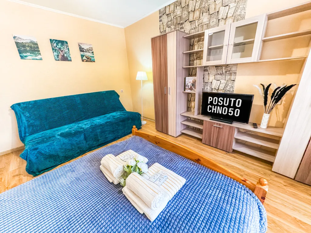 Квартира Просторная квартира с современным дизайном и мягкой мебелью — Лобня