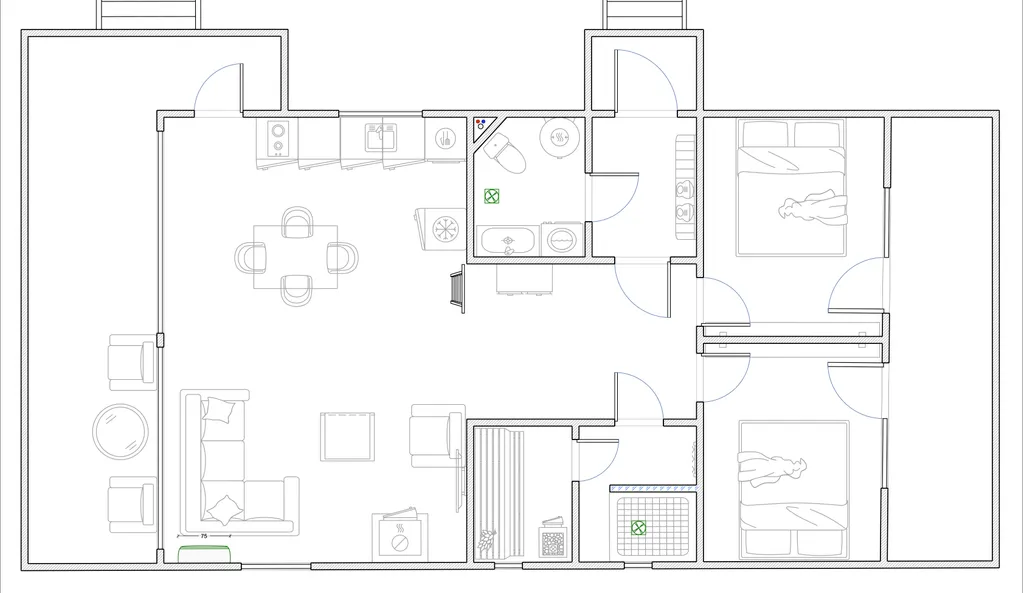 Уютный домик в скандинавском стиле
