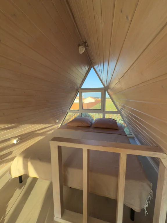 Коттедж Дом А-фрейм на берегу моря, бассейн, баня — Кучугуры