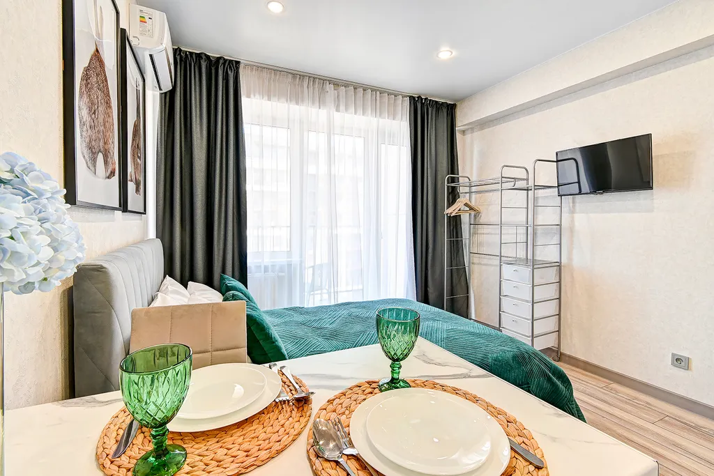 Уютная студия с видом на море