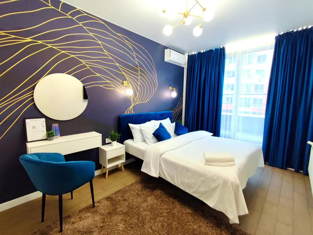 Квартира Квартира Люкс в синих тонах возле Ашана — Симферополь