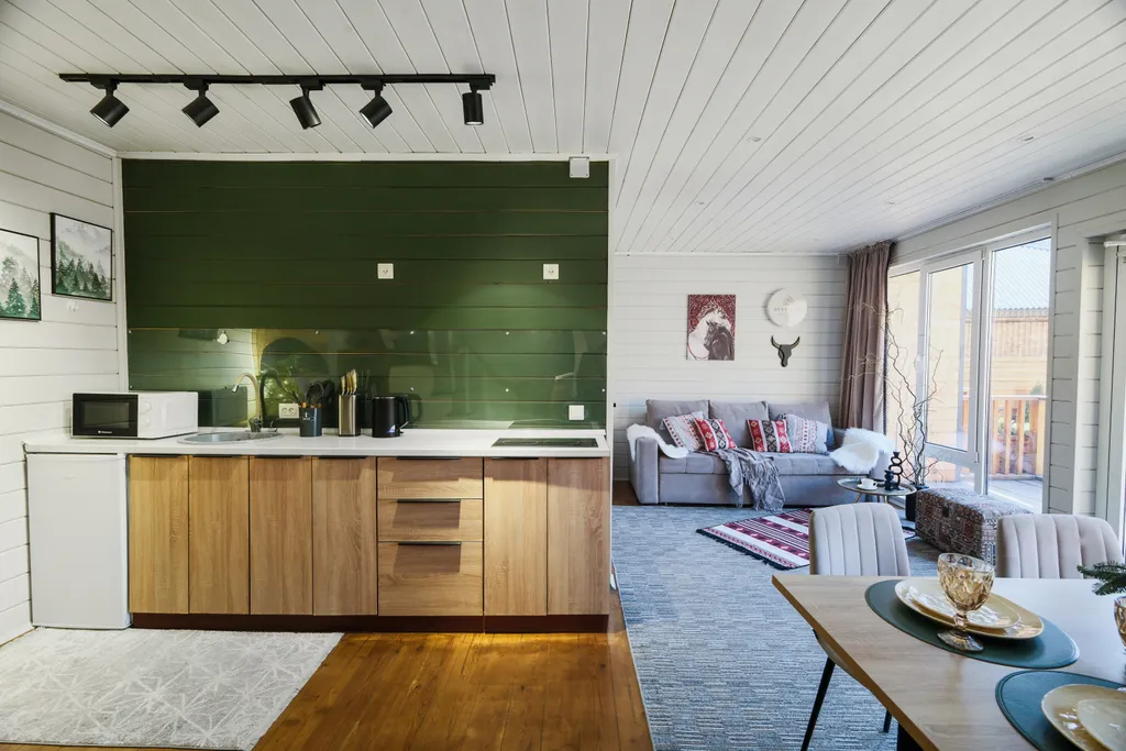 Домик в Приэльбрусья с баней на дровах и сибирским банным чаном