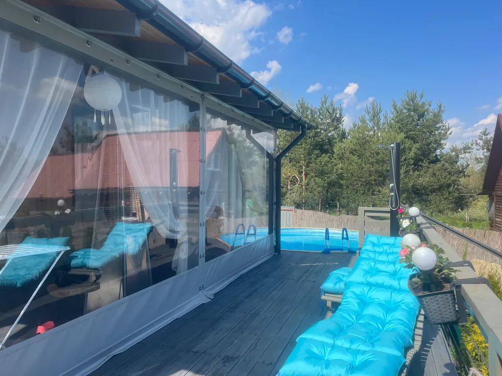 Бунгало Эко Premium из дерева с бассейном