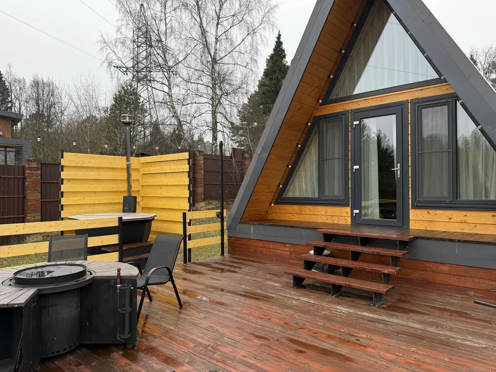 A-frame Петрол домик из дерева 4х местный