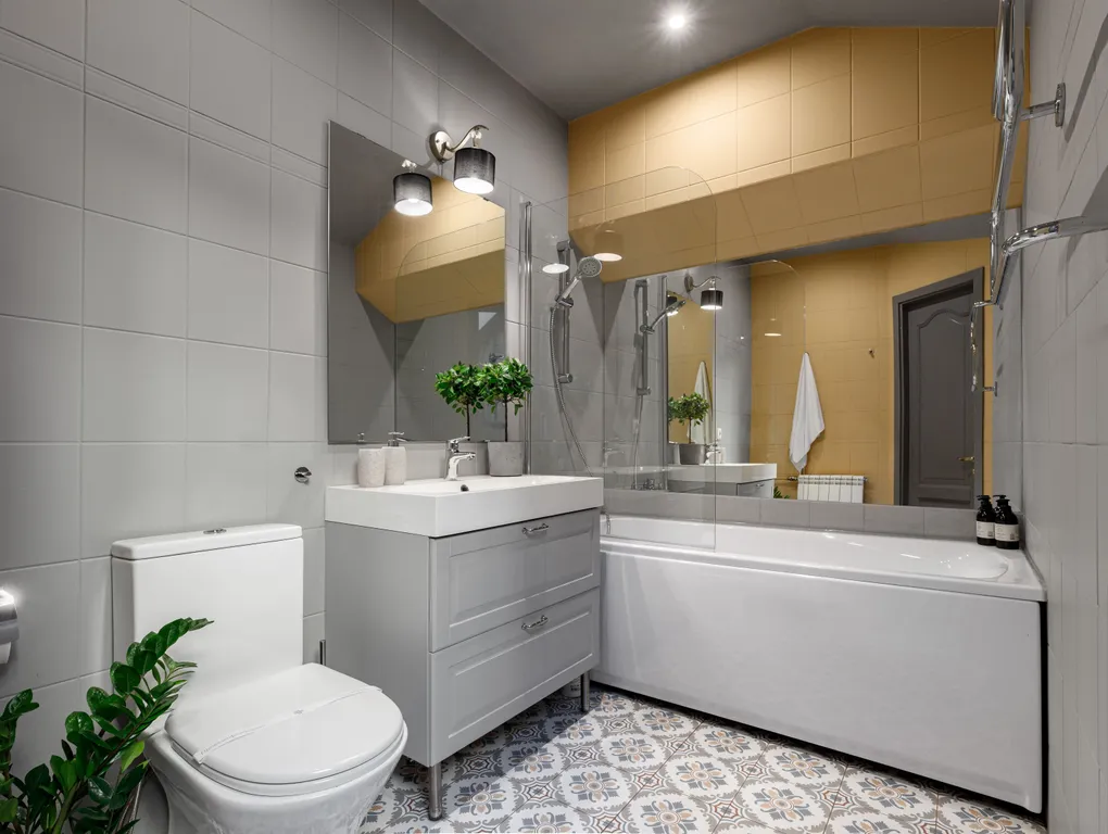 Атриум с распашной лестницей