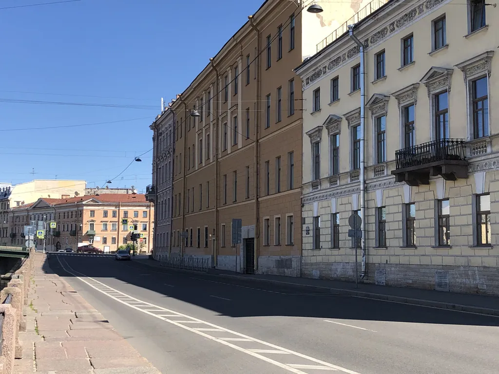 Студия на набережной Фонтанки с парковкой