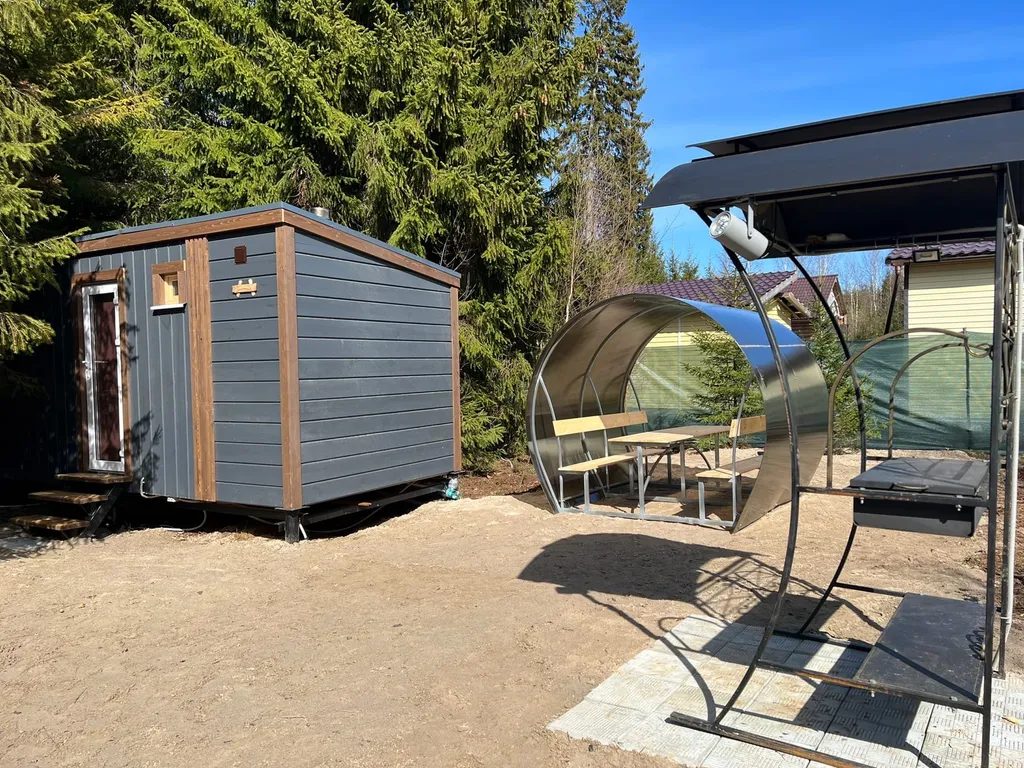 Коттедж Дом с панорамными окнами в лесу — Ломоносов