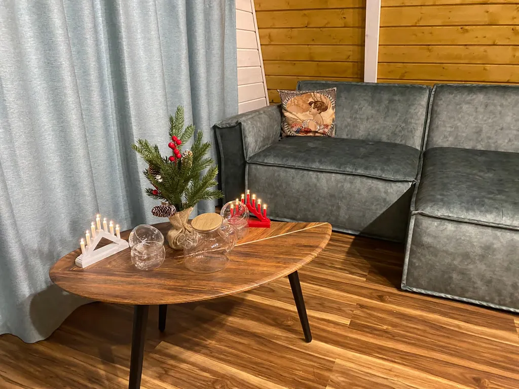 Чудесный домик A-frame с сауной Оливка